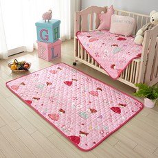 보드래 유아용 순면 누빔 방수패드, 쁘띠걸, 1개