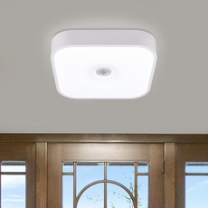 WONHA 固定式燈具系統 方形LED 15W 白光感應燈, 白色, 1個