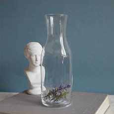 마쉬매리골드 인테리어 소품 모던 유리화병 27cm, 투명