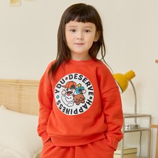 유라비 아동용 토미 프린트 맨투맨 UR43TS315