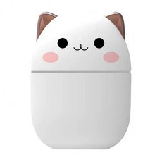 유니영 USB 미니캣 무드등 가습기, UNH200MC, 화이트