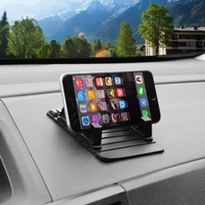 防滑智慧型手機支架 & 臨時停車號碼牌, 1個, 黑色