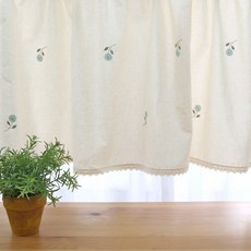 棉花糖刺繡窗簾, 自然