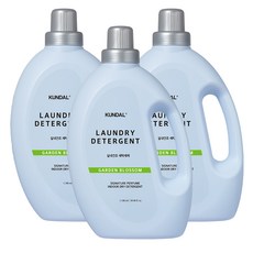 KUNDAL 昆黛爾 超濃縮室內晾曬香氛洗衣精 花園花香, 1.18L, 3瓶