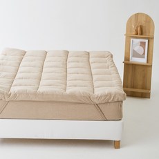 La Pomme Attique 棉質鬆緊帶床墊, 麻花米奶油