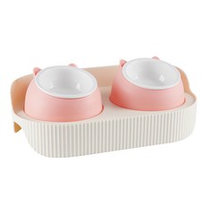 Carno 卡諾 韓國 Twin Cat 寵物雙格食器, 1個, A款