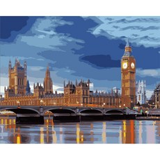 Aiemmini DIY 星光畫+光纖心情燈套組 40 x 50cm, 橋塔