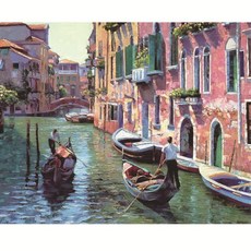 Michael Ground 數字油畫山水畫素描套組 40 x 50cm, PY-0036