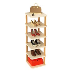 EVER HOUSE 現代風轉角六層鞋架, 白色