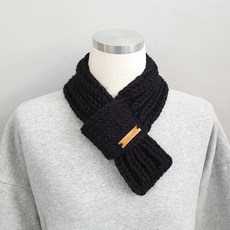 套環圍巾編織毛線DIY材料包, 1套, 217 黑色