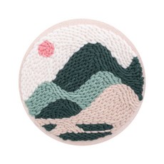 Aiemmini DIY 打孔針刺繡山戈爾 + 底座 + 4 步調整針組, 1套, 混色