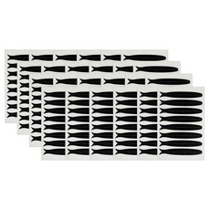 Darkness 眼線貼 PVC19, 黑色的, 1個