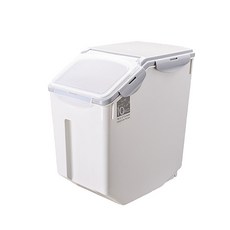 Takpet 寵物飼料儲存桶, 灰色, 10L, 1個