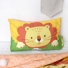 design n 獅子圖案枕頭, 橘黃色