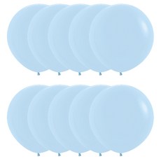 Sempertex 60cm 大型氣球, 馬卡龍啞光藍, 10個