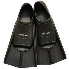 TUBE TREE 短蛙鞋 + 專用網袋, 黑色