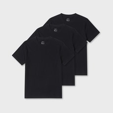 PROJECT M 男女通用透氣純棉30支圓領短袖T恤 3件組