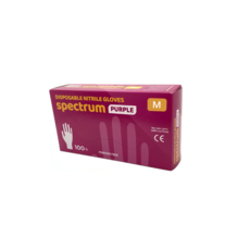 Spectrum 丁腈彩色手套, 1個, 100入, 中(M)