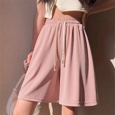 마더브띠 여성용 허리밴딩 일자 반바지