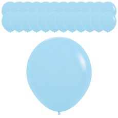 Sempertex 氣球 45cm, 馬卡龍啞光藍色, 25個