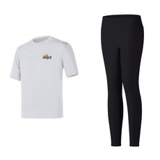 NAYASTYLE 女款防磨衣短袖寬鬆上衣 + 內搭褲套裝 5007