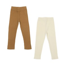 Rainbow Kids 兒童彈性羅紋內搭褲2件組