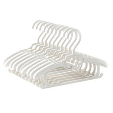 Janie Home 可伸縮嬰兒衣架組, 10個, 白色