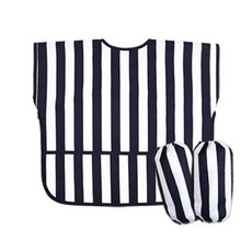 DEOHAEPI 兒童條紋防水短袖藝術禮服腰帶套組 02, 深藍色