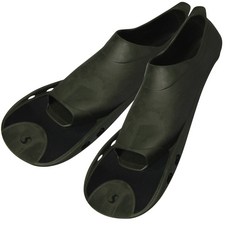 Salvas F5短鰭腳蹼 雙腳穿著, 卡其色+黑色