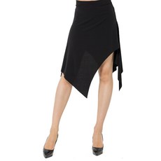 dancedome 開衩裙 LDS10100, 黑色