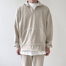 Jhstyle 男士蓬鬆抓絨半拉鍊運動衫 LJROK463