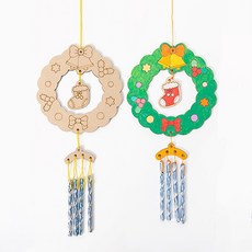 minhwashop 聖誕風景DIY材料包 線材隨機出貨, 花圈(XDPWD0342), 10個