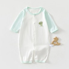 베베니즈 자수패치 순면 긴팔 우주복