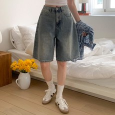 Planday 女款Devo百慕達牛仔褲