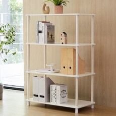 Tres Belle STAY 展示櫃寬版層架, 象牙白, 4層