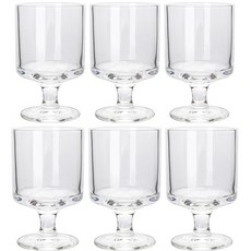 잇어스 빈티지 심플 고블렛 와인잔, 300ml, 6개