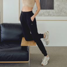 MUEVE 女性 Easy Relax 棉質束口褲