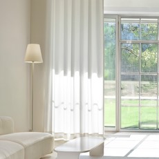 Miso Home Lumiel 四季記憶定型雞眼環式遮光窗簾 2入, 牛奶白