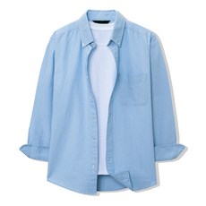 男款素色牛津紡恤衫