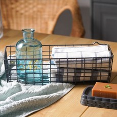 O 椅現代矩形籃子 2p 套組, 灰色