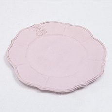 버지니아까사 코로나 케익 플레이트 접시, 핑크, 1개