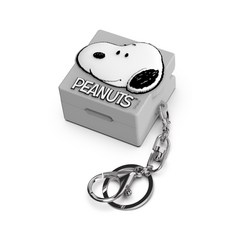 PEANUTS 史努比 查理矽膠耳機殼 Galaxy Buds FE/Buds 2 Pro/Buds 2/Pro/Live, 單品, 淺灰色
