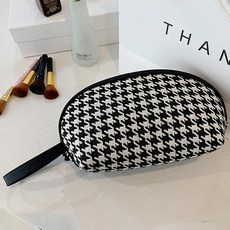 半圓形圖案束帶化妝包