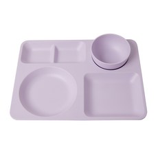 Awaken Sense 初級餐盤套組, 淺紫色, 餐盤+碗