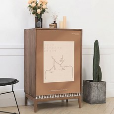 G&Y 北歐人體素描流蘇魔鬼氈遮蔽簾, D550