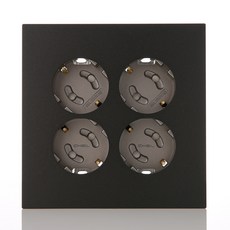 CHEIL ELECTRIC 4孔電源插座 黑色珍珠, 1個