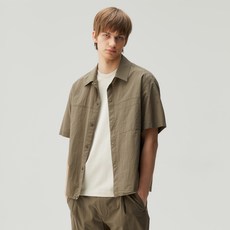 마인드브릿지 남녀공용 올데이쿨 스트링 오버핏 냉감 통기성 반팔셔츠 MZWS3131