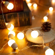 esopoom LED 橡子燈泡 10 燈泡 30mm 05435A, 黃光色