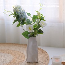 春日紫丁香現代花瓶組, 草綠藍