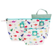 Coney Island 防水收納袋3件組, 恐龍款